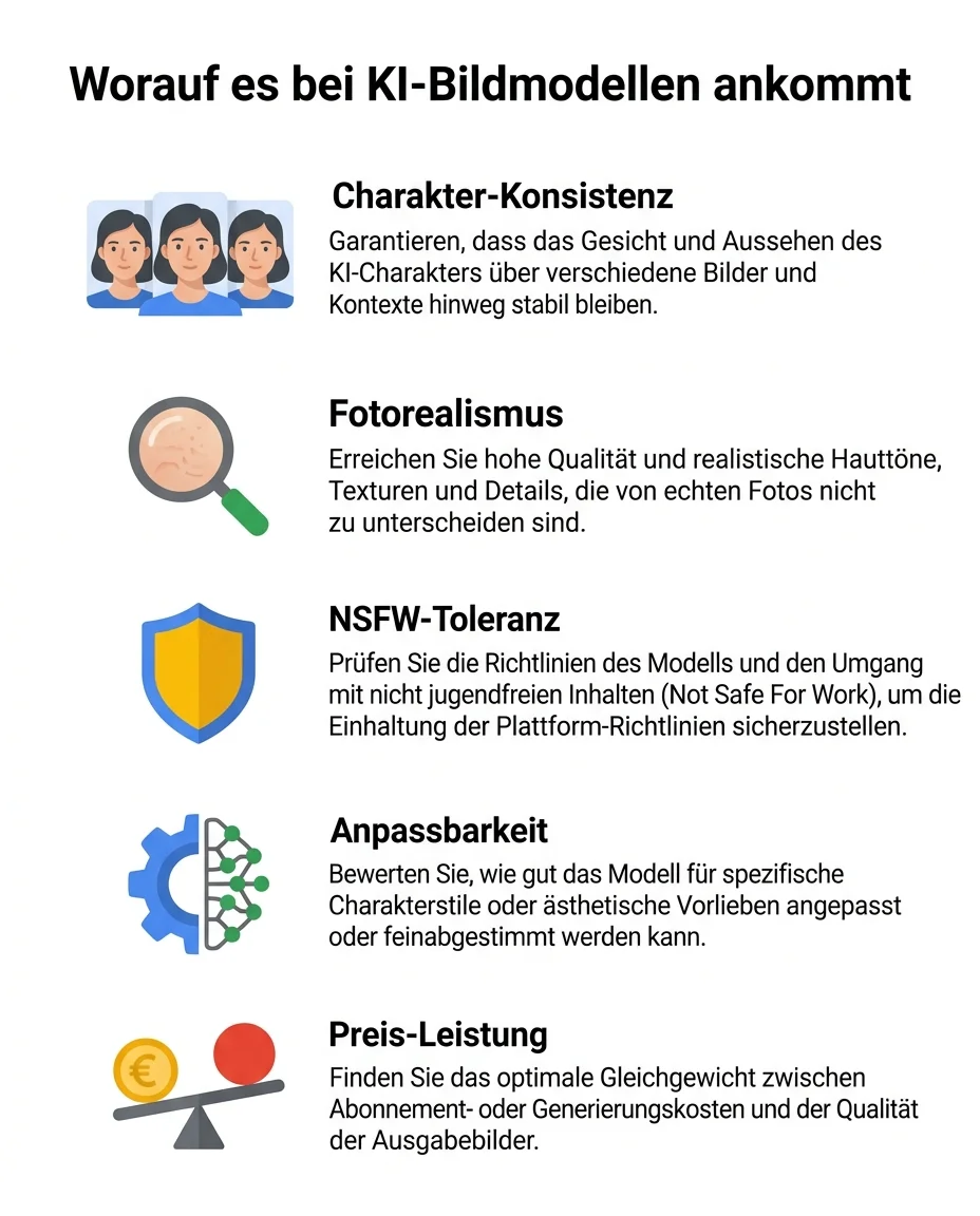 Die 5 Bewertungskriterien für KI-Bildmodelle