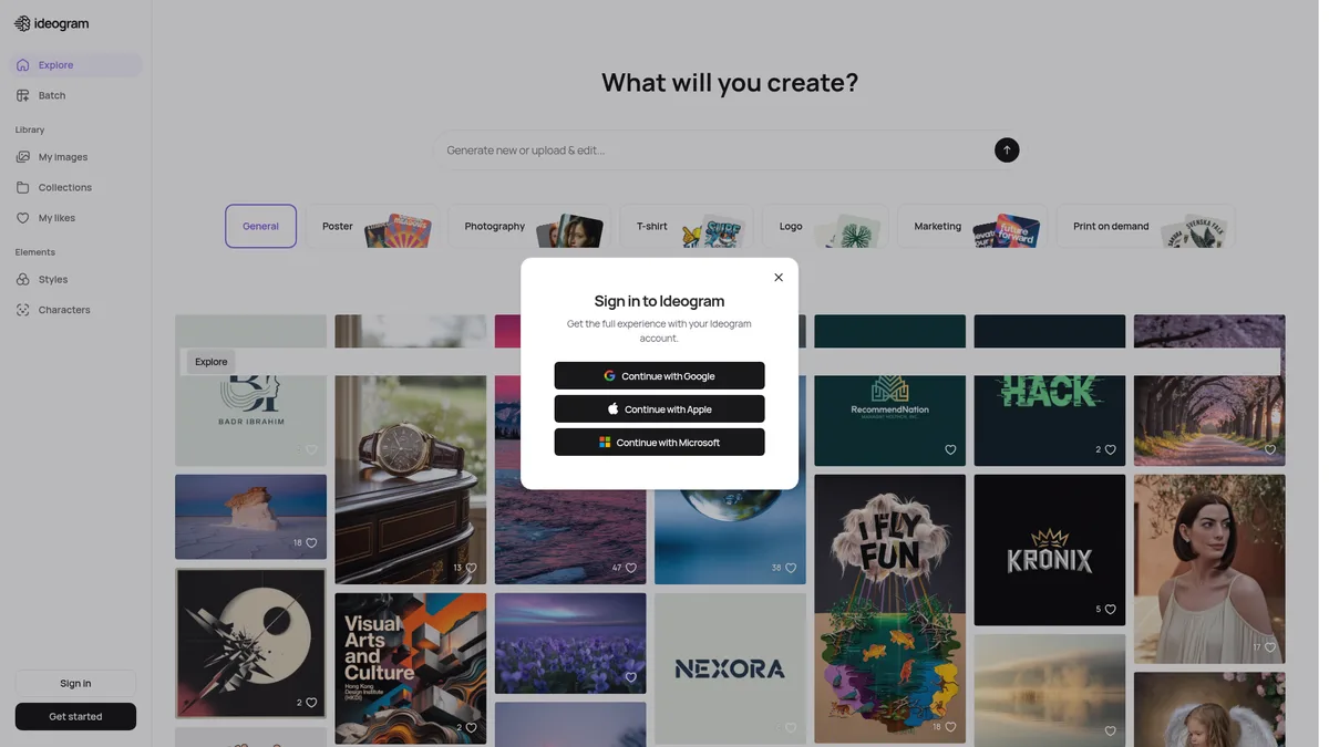 Ideogram 3.0 Produktseite