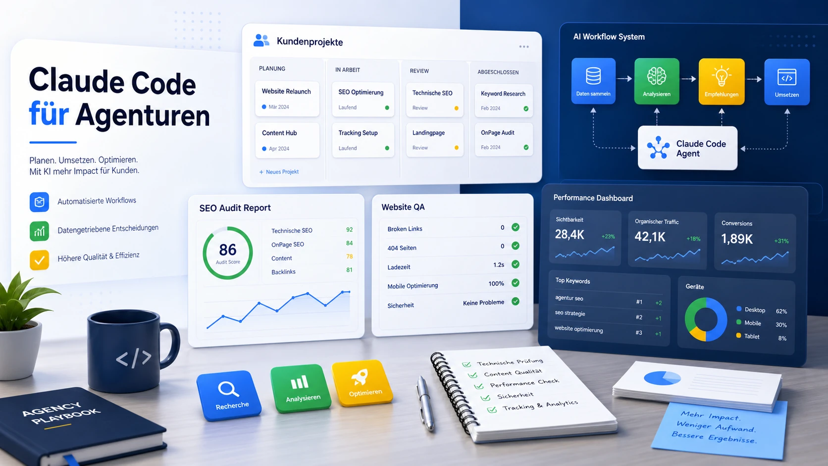 Claude Code für Agenturen: SEO, Marketing & Reporting automatisieren - Featured Image