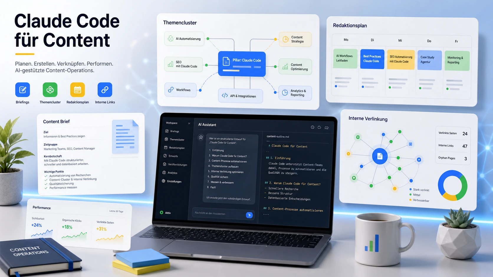 Claude Code für Content-Erstellung: Briefings & Content Ops - Featured Image