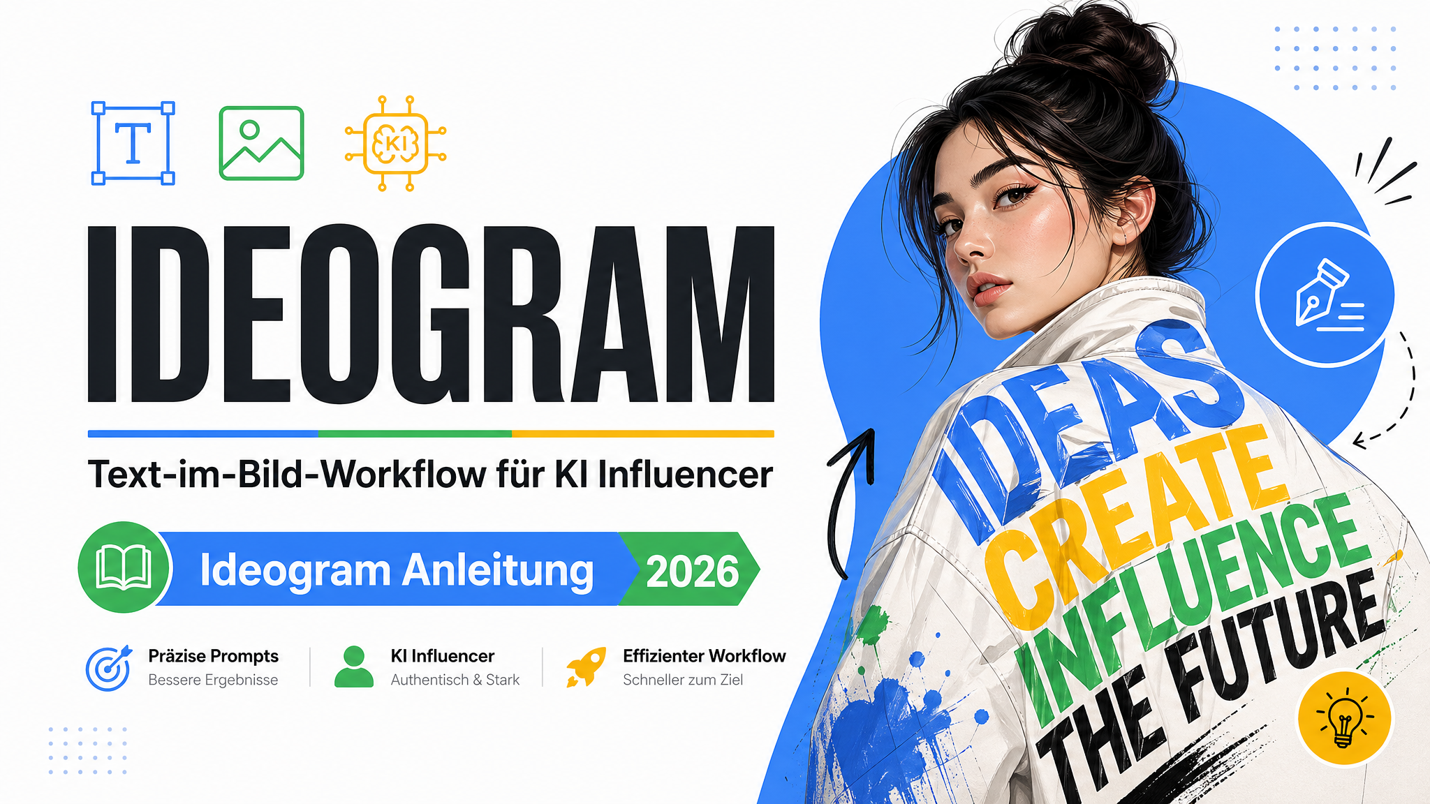 Ideogram Anleitung 2026 - Text-im-Bild-Workflow für KI Influencer