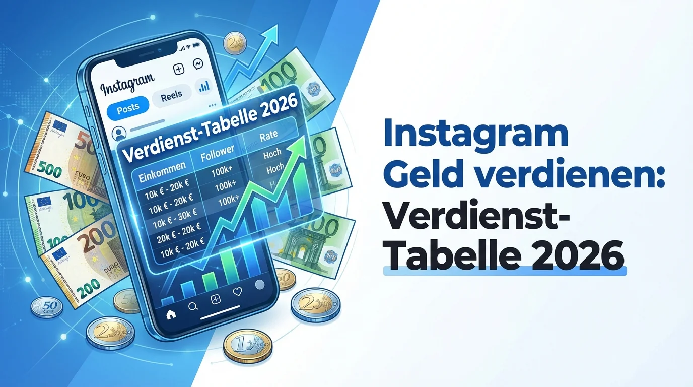 Instagram Geld verdienen Tabelle - Thumbnail