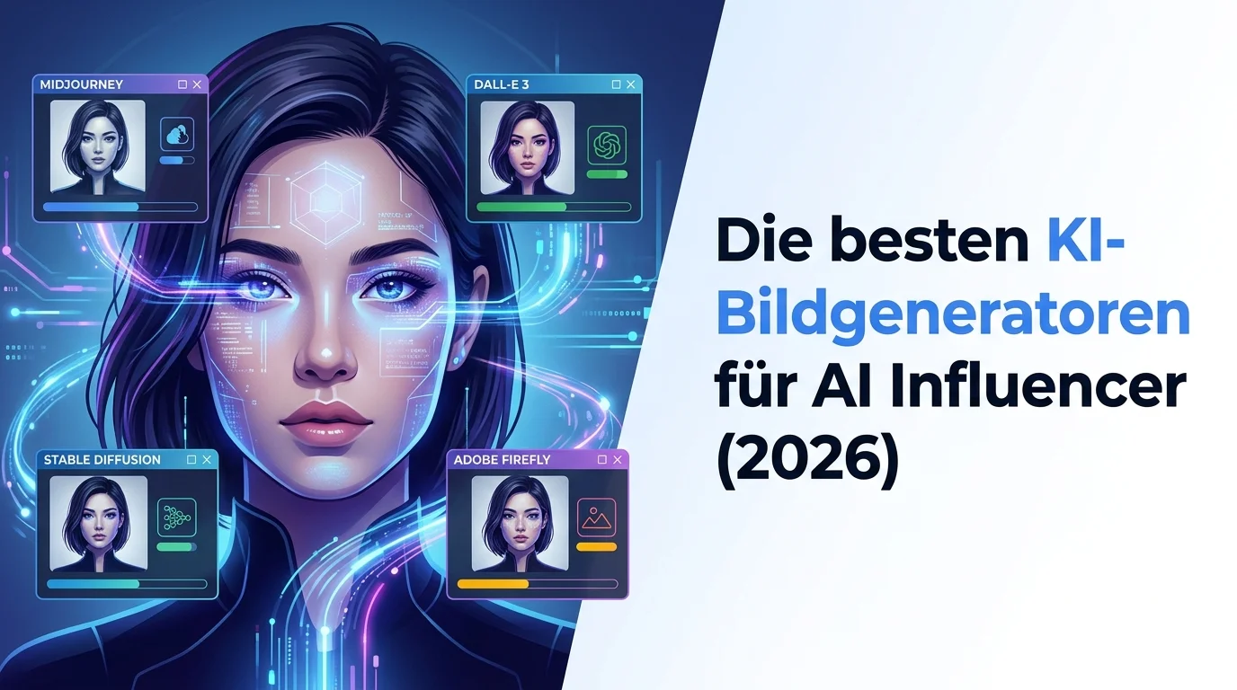 Die besten KI-Bildgeneratoren für AI Influencer 2026 — Thumbnail