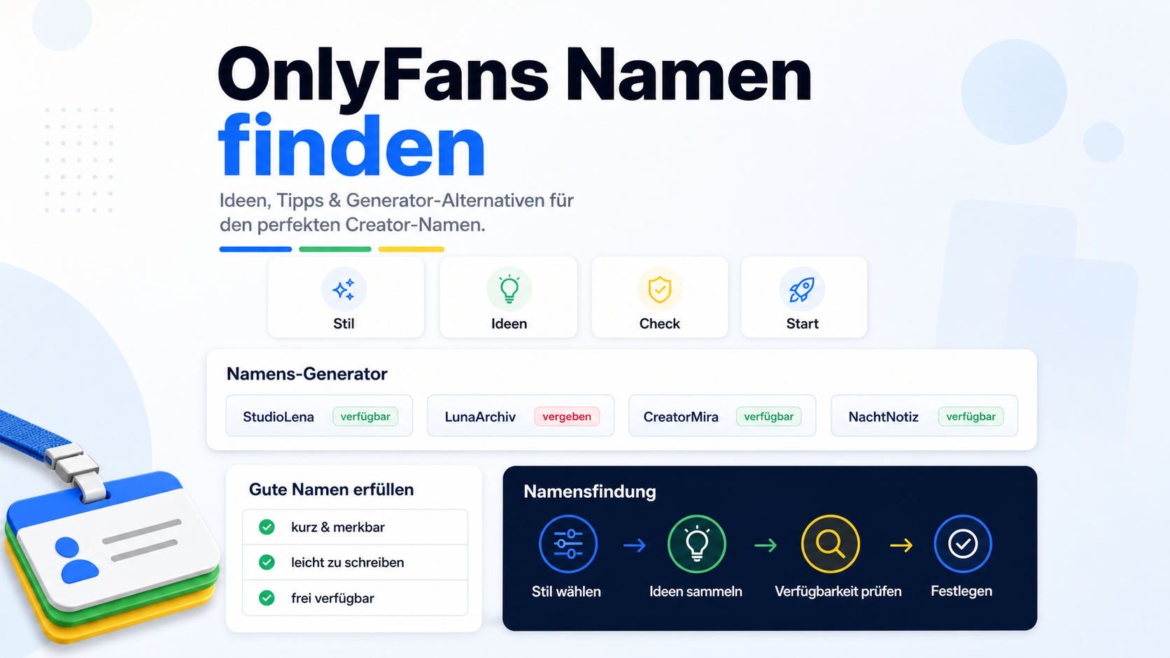 OnlyFans Namen finden: Ideen, Tipps & Generator-Alternativen (2026)