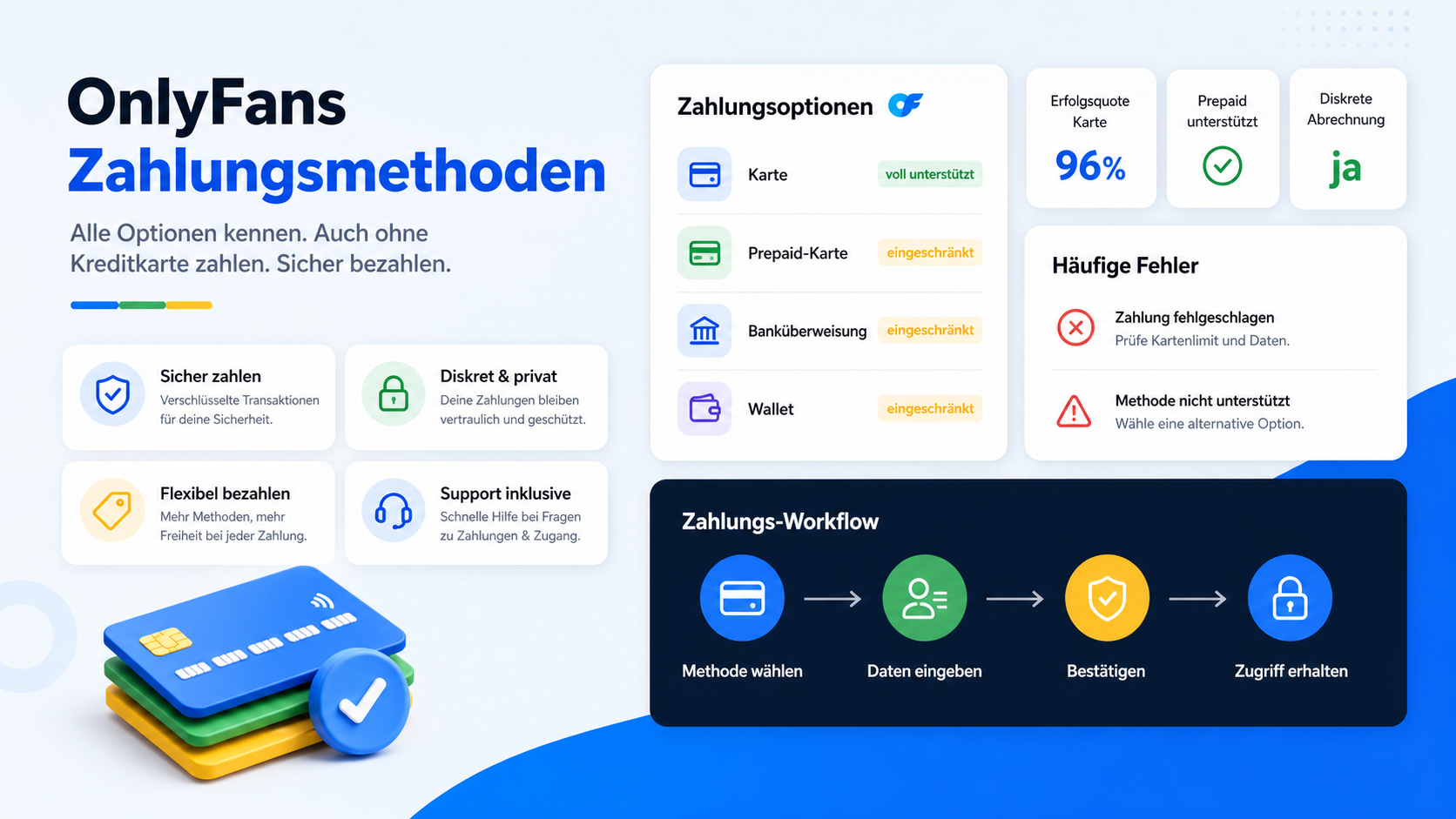 OnlyFans Zahlungsmethoden: Alle Optionen (auch ohne Kreditkarte) 2026