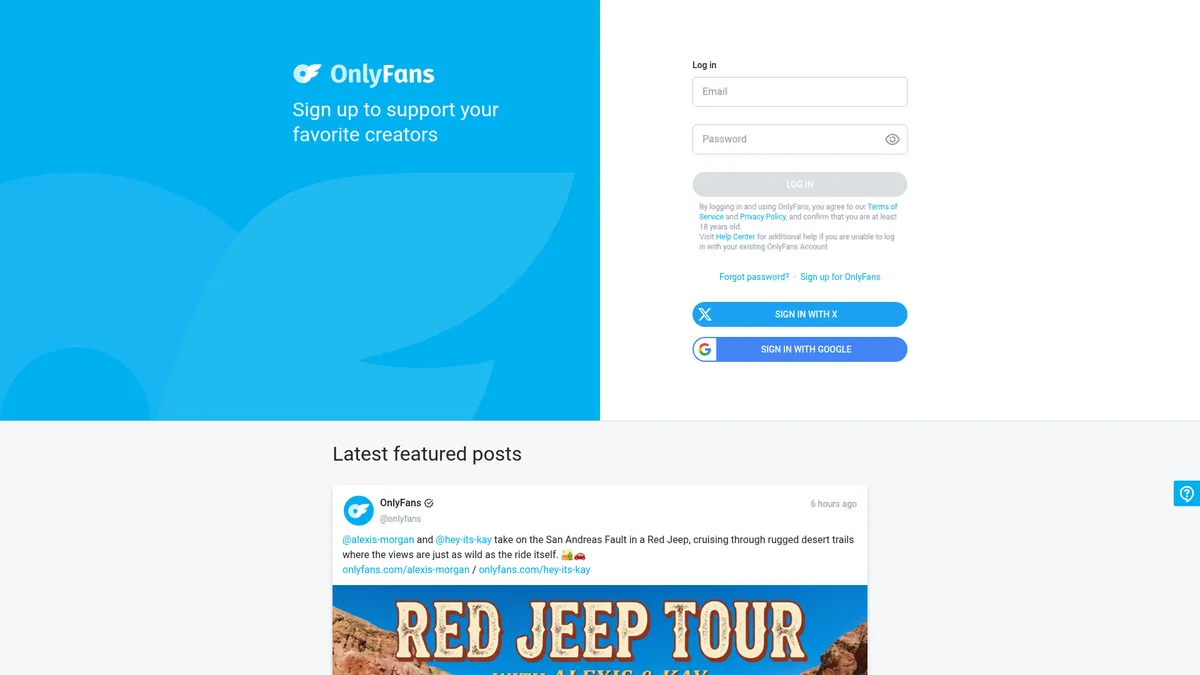 OnlyFans läuft im mobilen Browser – eine native App im App Store gibt es nicht.